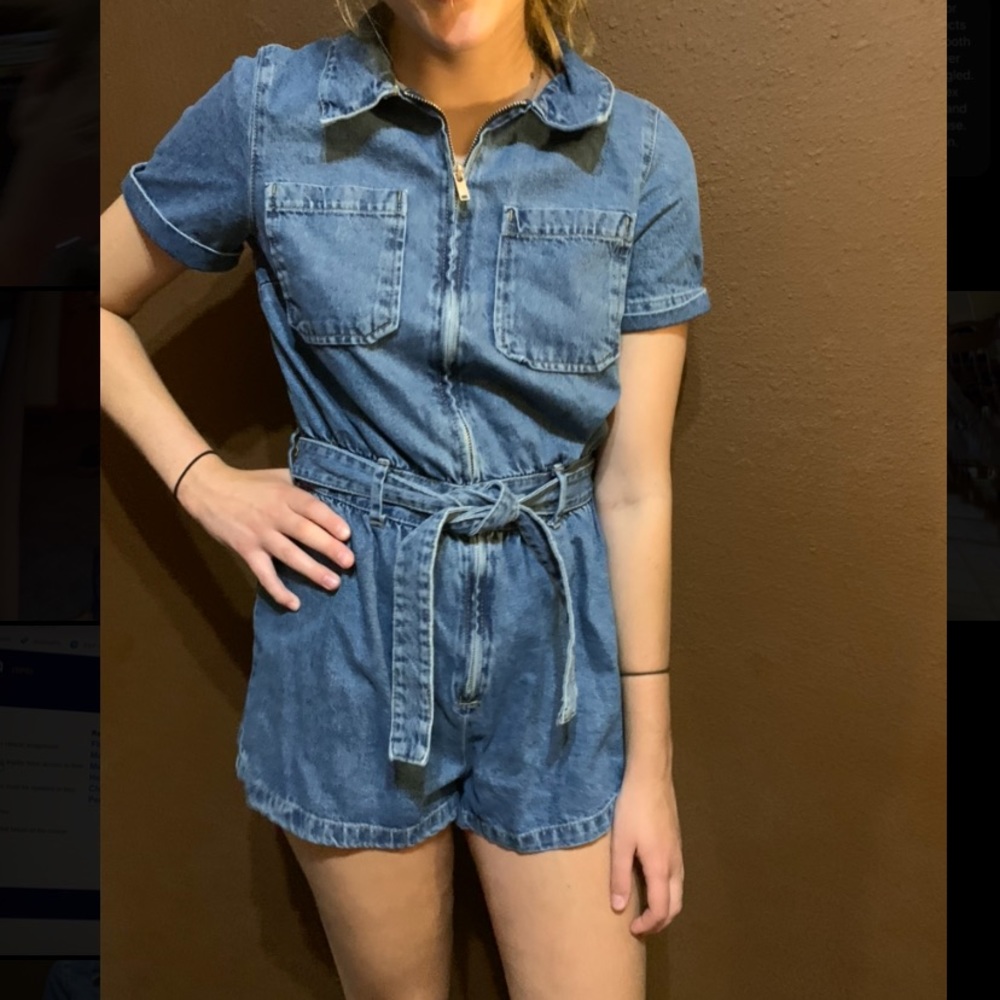 Denim Romper